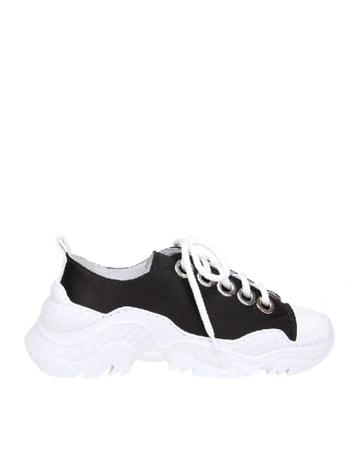 Shop N°21 N ° 21 Billy Sneakers In Satin Color Black In White