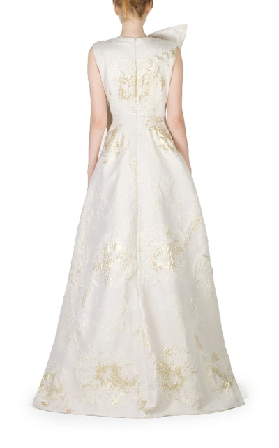 Shop Anatomi Champagne Gold Gown In White