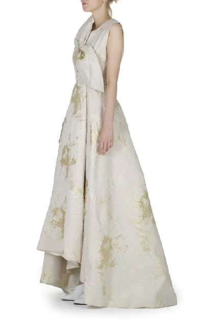 Shop Anatomi Champagne Gold Gown In White