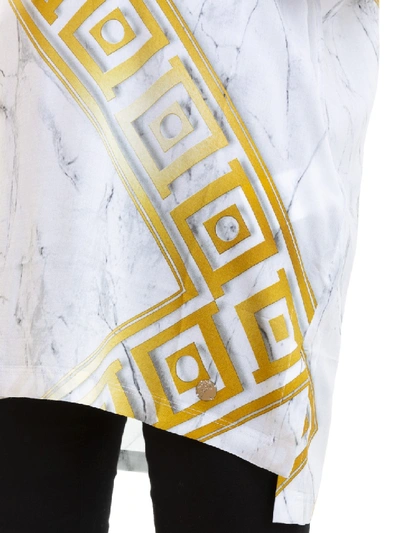 Shop Versace Printed Tunic In White