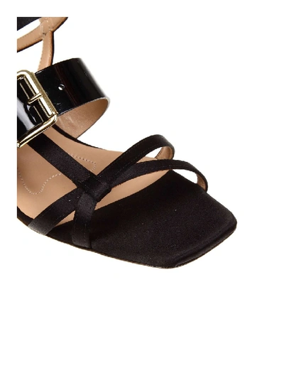 Shop Marni Sandalo In Satin Color Black