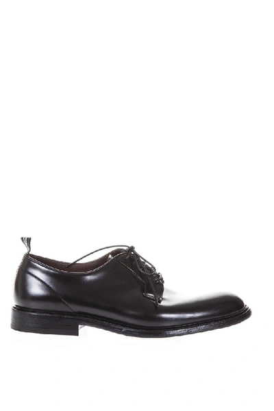 Shop Green George Derby Black Classic Leather Shoes