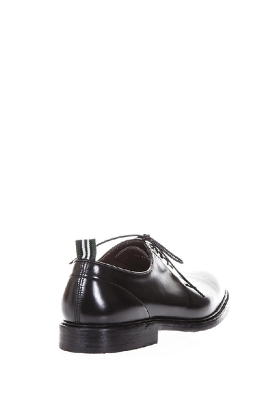 Shop Green George Derby Black Classic Leather Shoes