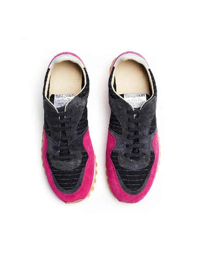 Shop Spalwart Marathon Trail Low Pink Sneakers In Black
