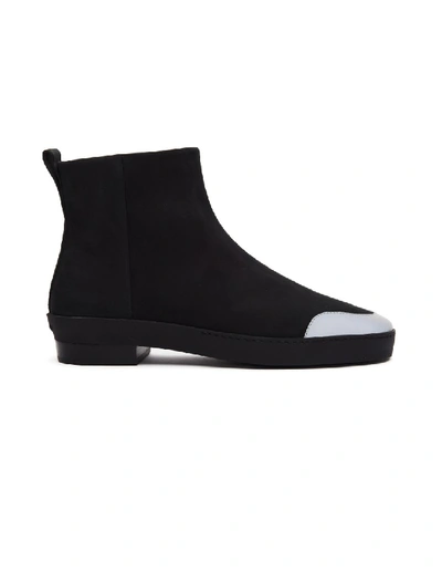 Shop Fear Of God Black Nubuck Chelsea Boots