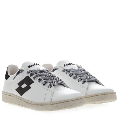 Shop Lotto Leggenda Autograph W White Leather & Suede Sneakers