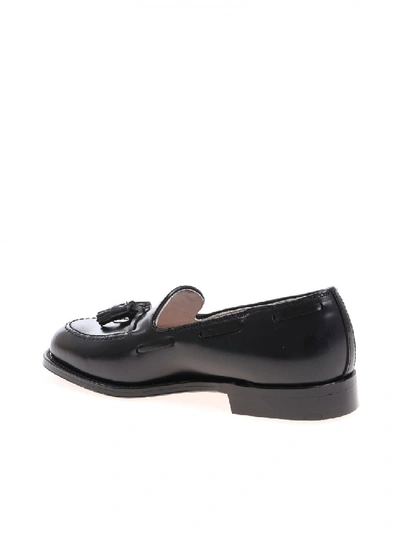 Shop Alden Shoe Company Loafer Leather 664 In Black