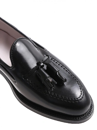 Shop Alden Shoe Company Loafer Leather 664 In Black