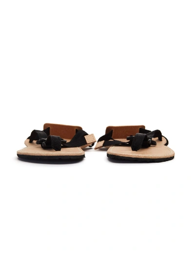 Shop Hender Scheme Black & Natural Devise Strap Sandals