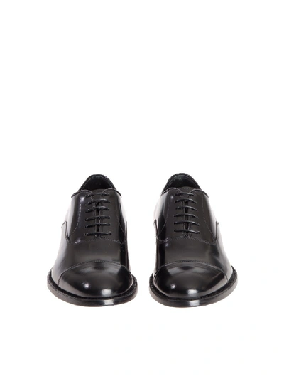 Shop Doucal's Oxford Leather 1000uf7e In Black