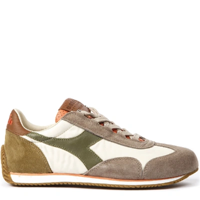 Shop Diadora Equipe Canvas & Suede Sneakers In Neutrals