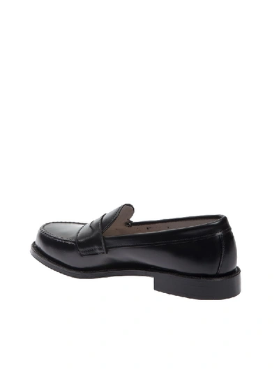 Shop Alden Shoe Company Loafer Leather 981 In Black