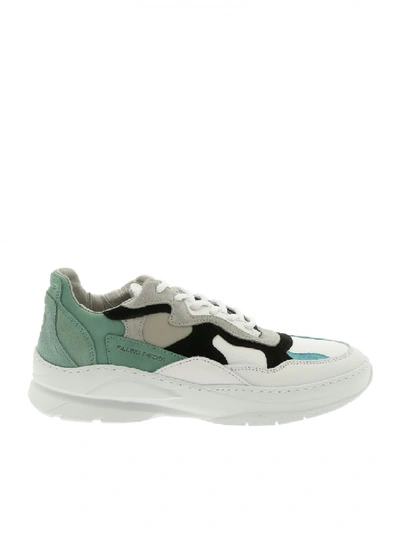 Shop Filling Pieces Sneaker Leather Low Fade Cosmo Infinity Mint 3762588 1940 In White