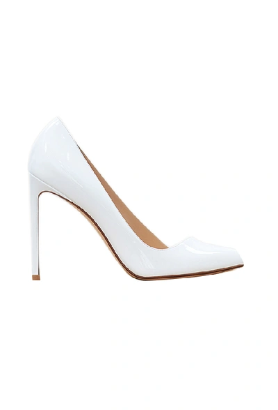 Shop Francesco Russo Pointed Patent Leather Pumps In White