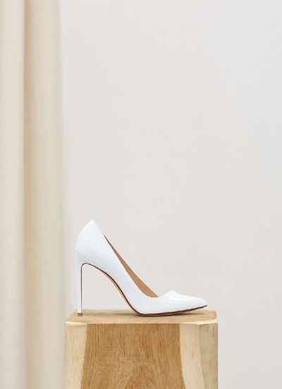 Shop Francesco Russo Pointed Patent Leather Pumps In White