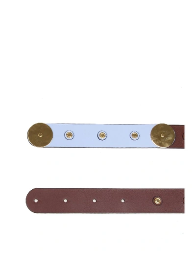 Shop Marni Leather Belt In Black