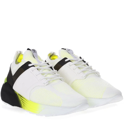 Shop Hogan Leather And Mesh Active One Sneakers In White