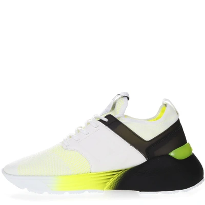 Shop Hogan Leather And Mesh Active One Sneakers In White