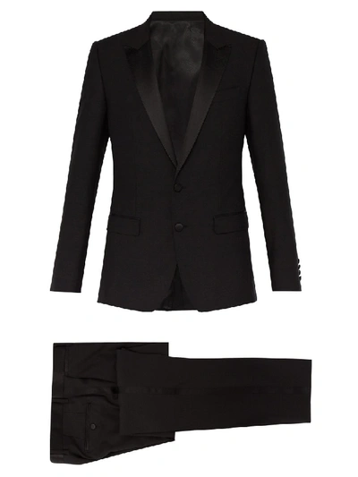 Shop Dolce & Gabbana Peak Lapel Tuxedo In Black