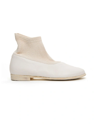 Shop Guidi White Leather Boots In Neutrals