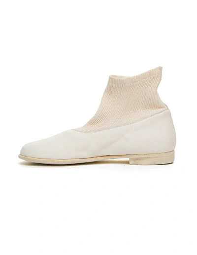 Shop Guidi White Leather Boots In Neutrals