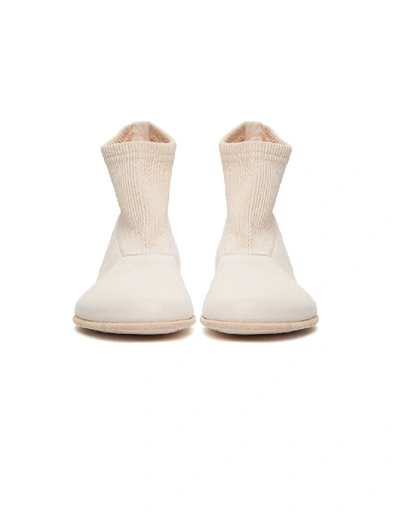 Shop Guidi White Leather Boots In Neutrals