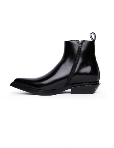 Shop Balenciaga Black Leather Boots