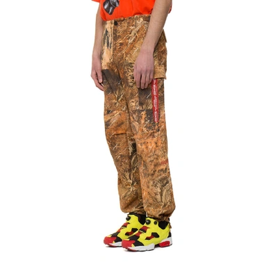 Shop Heron Preston Cargo Camo Pants In Brown