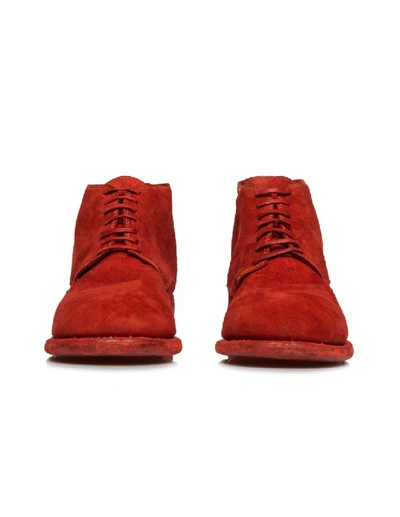 Shop Guidi Red Suede Boots