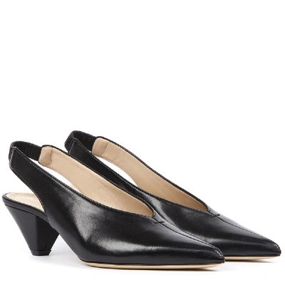 Shop Aldo Castagna Elise Black Leather Slingback