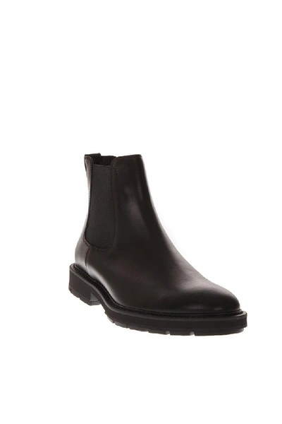 Shop Tod's Black Leather Ankle Boot