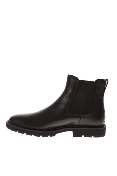 Shop Tod's Black Leather Ankle Boot