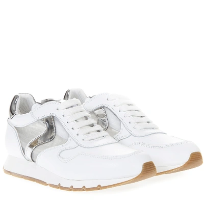 Shop Voile Blanche White Julia Mesh Leather And Mesh Sneaker