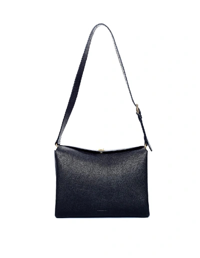 Shop Balenciaga Flap Black Leather Bag