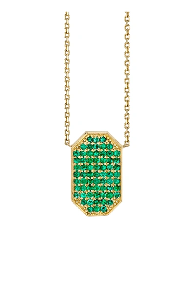 Shop Ark Devi Shield Emerald Necklace