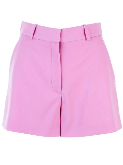 Shop Stella Mccartney Baby Pink Wool Shorts In Purple
