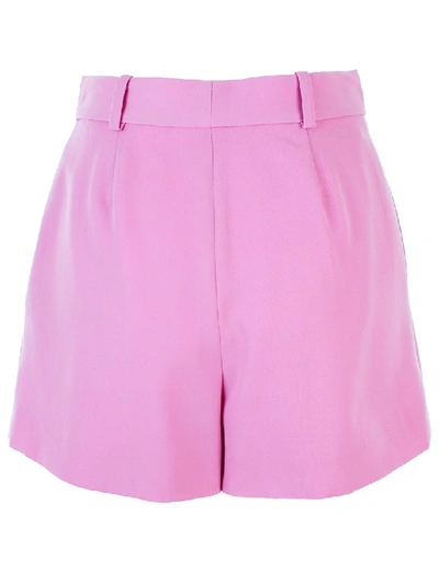 Shop Stella Mccartney Baby Pink Wool Shorts In Purple