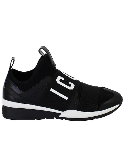 Shop Dsquared2 Black Icon Sneakers