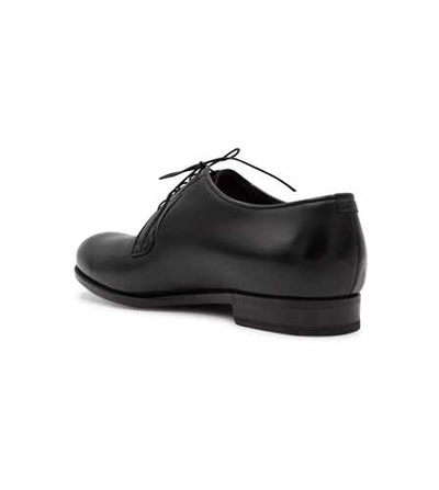 Shop Lidfort Leather Derby Shoes In Black