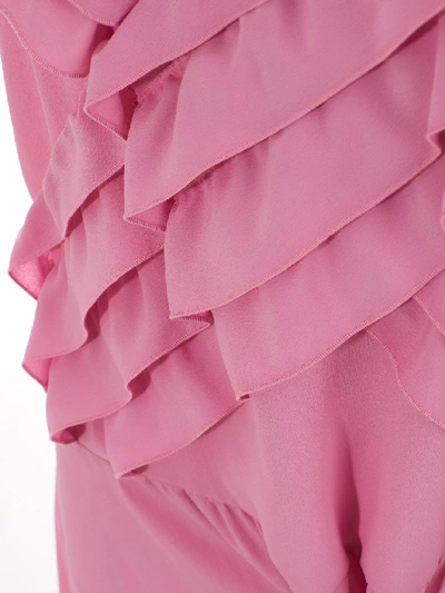 Shop N°21 Ruched Long Dress In Pink