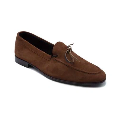 Shop Leqarant Suede Loafers In Black