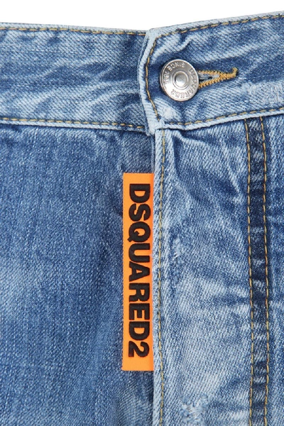 Shop Dsquared2 Cool Guy Rave On Jeans In Blue
