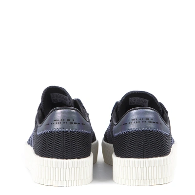 Shop Adidas Originals Sambarose Black Nylon Sneakers In White
