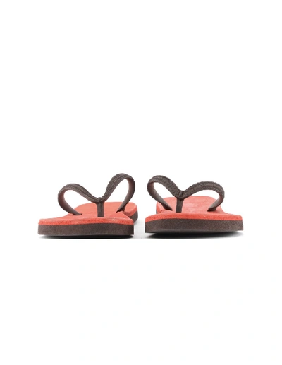 Shop Guidi Leather And Rubber Flip-flops In Grey
