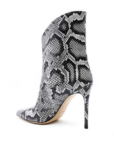 Shop Aldo Castagna Python Ankle Boot In Grey