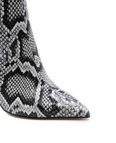 Shop Aldo Castagna Python Ankle Boot In Grey