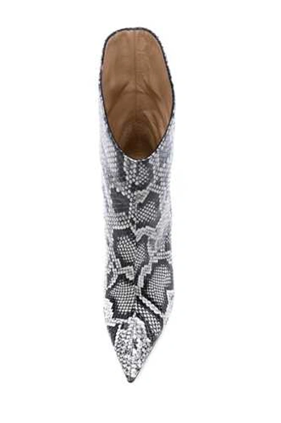Shop Aldo Castagna Python Ankle Boot In Grey