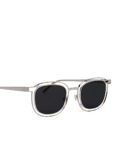 Shop Thierry Lasry Vigilanty Titanium Singlasses In Black