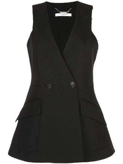 Shop Givenchy Black Women's Sleeveless Blazer Jacket