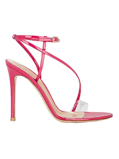 Shop Gianvito Rossi Pink Women's Fuschia Strappy Sandals In Neutrals